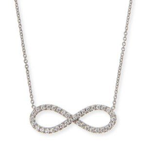 Roberto Coin Tiny Treasure Diamond Infinity Necklace